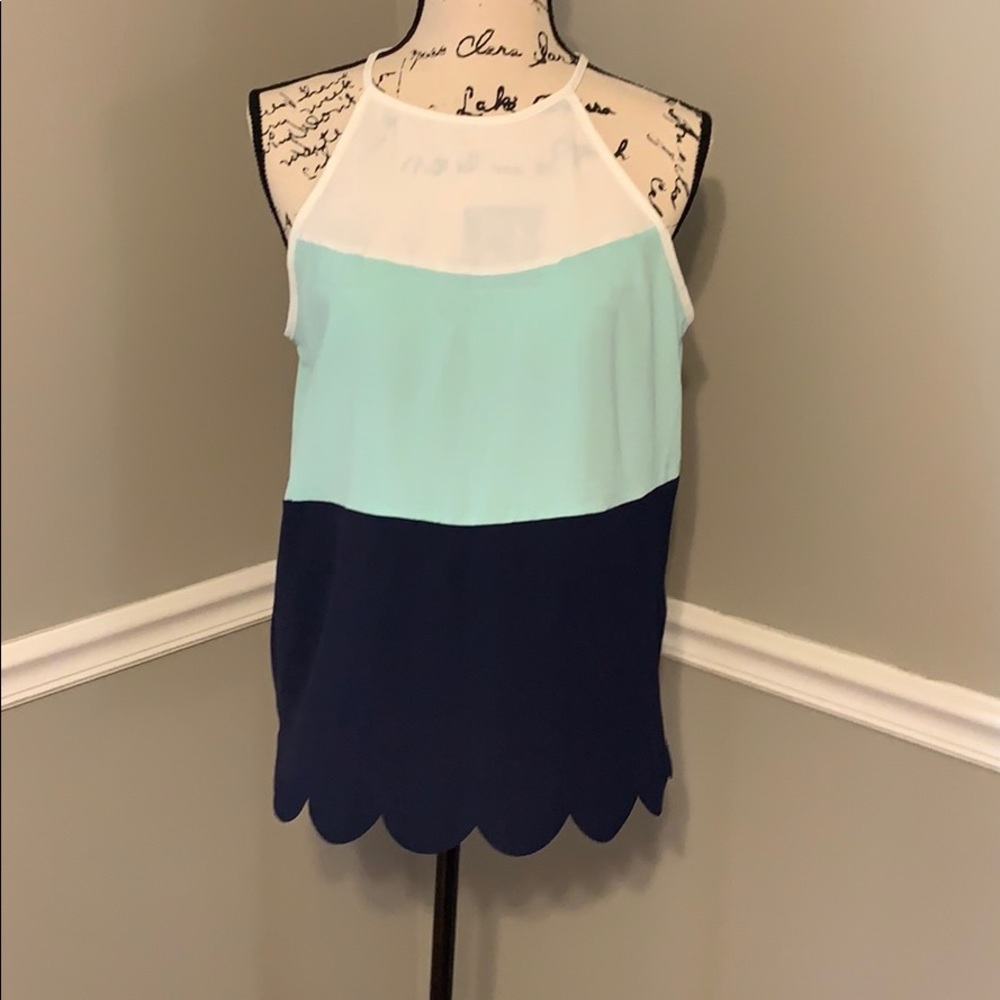 Color block tank